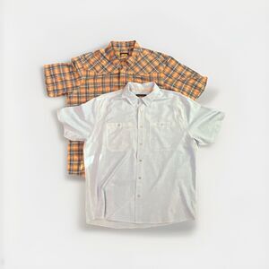 Orvis Shirt Mens Extra Large Short Sleeve Fishing Hiking Outdoors Lot of 2